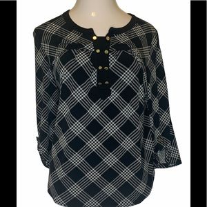 Anne Klein Blouse Babydoll Style Size XL